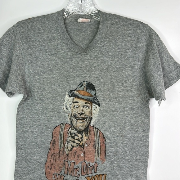 Vintage Royale Promotions Mr. Dirt Wants You 1973 Tshirt Size Small - Picture 2 of 12